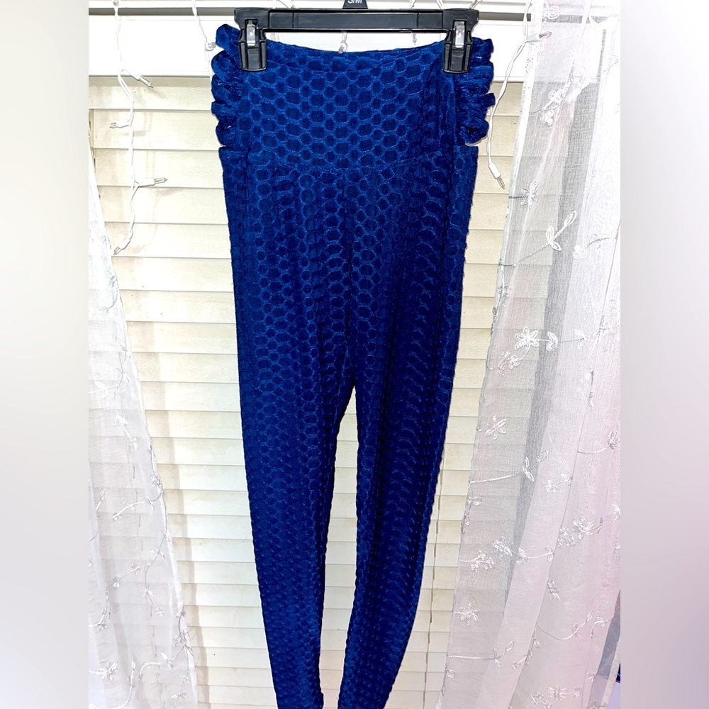 Hot Kiss Blue leggings